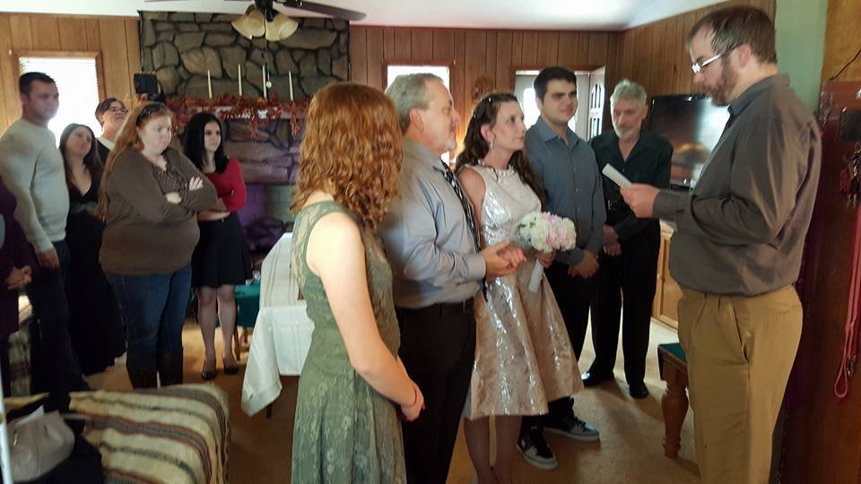 Indoor wedding ceremony